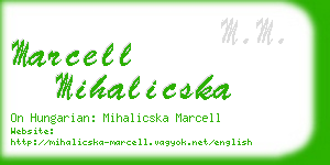 marcell mihalicska business card